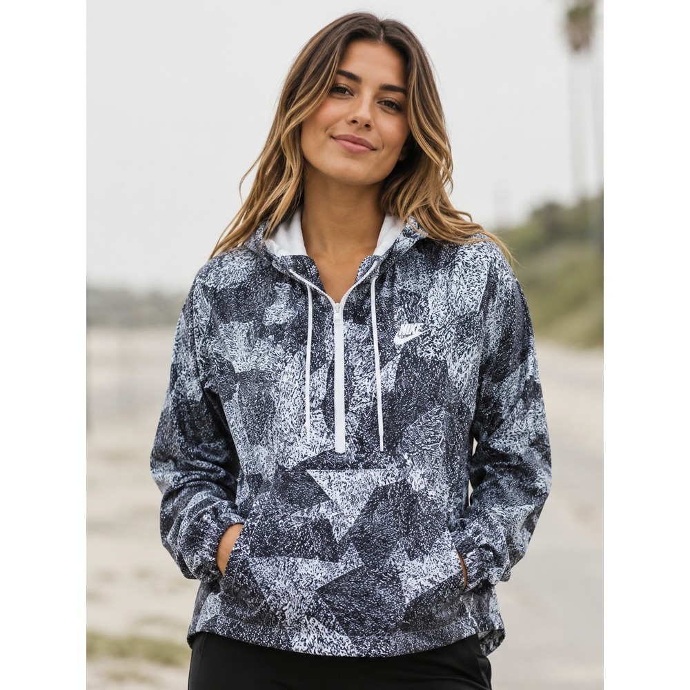 Nike Vintage Windrunner Half Zip Jacket XS Fits M-L Activewear Relaxed Fit Retro